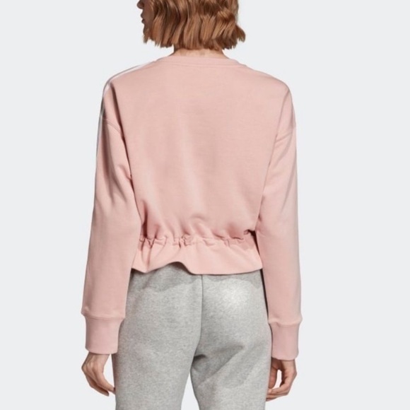 Adidas Originals Bellista Spring Summer Crewneck Sweatshirt Spirit Pink Medium - Picture 2 of 12